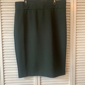 Hunter green pencil skirt